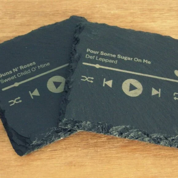 Custom Music Player Coasters (set of 4) - Picture 1 of 5